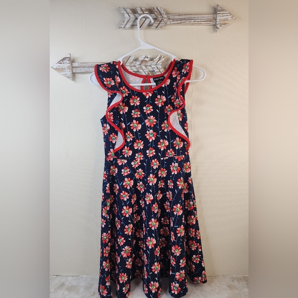 paper doll Other - Girls 14 Navy Flower Dress